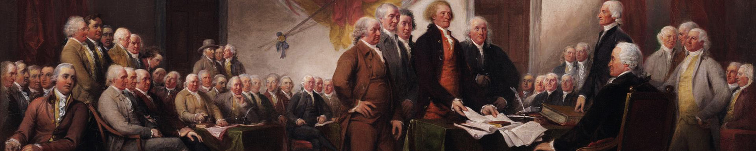 Declaration of independence signing