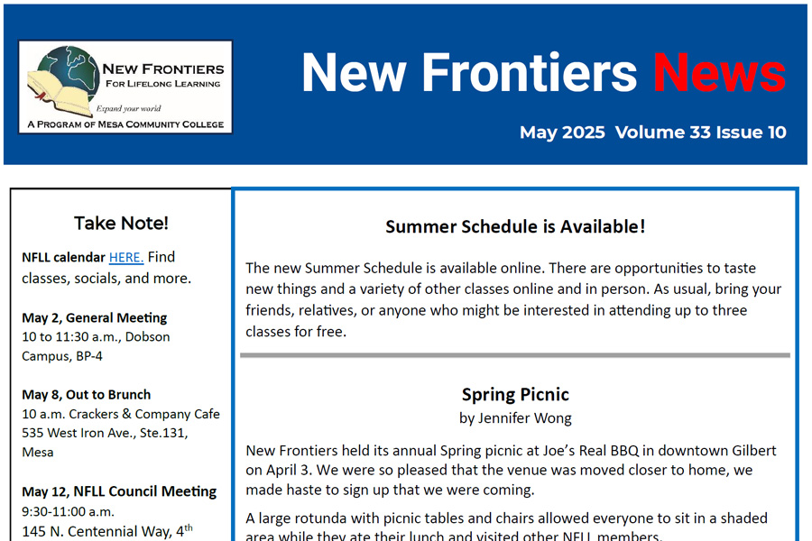 April 2025 newsletter