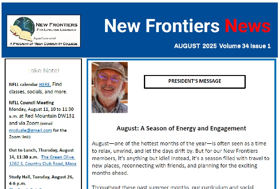 August 2025 newsletter