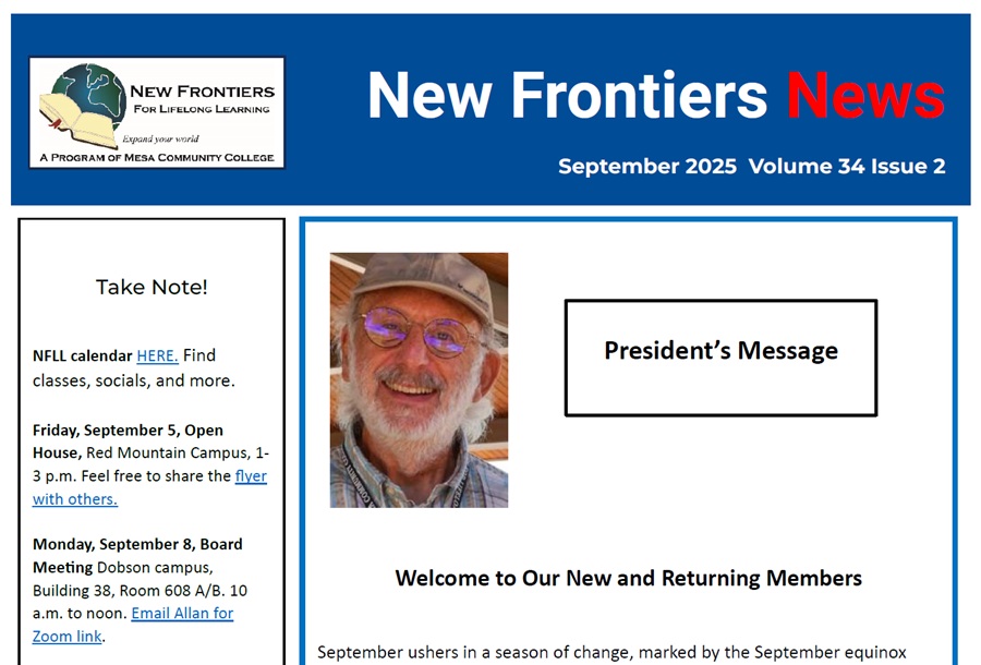 September 2025 newsletter