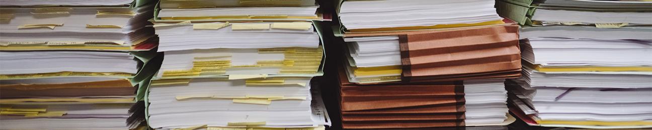 Stacks of documents