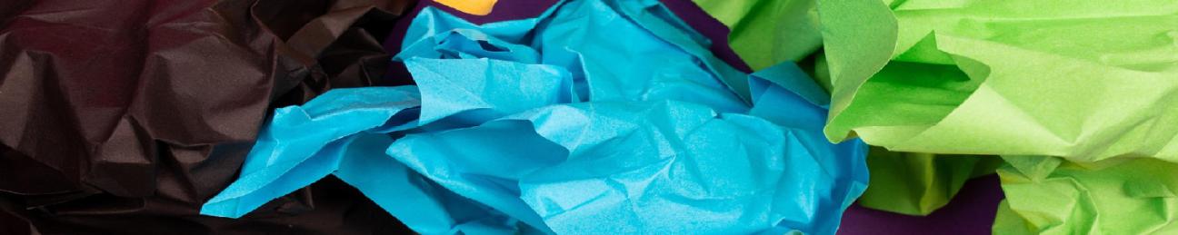 crumpled papers