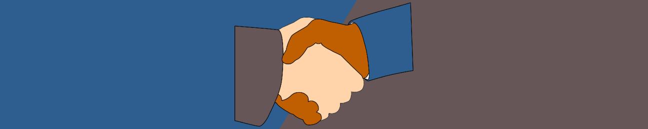 Shaking hands